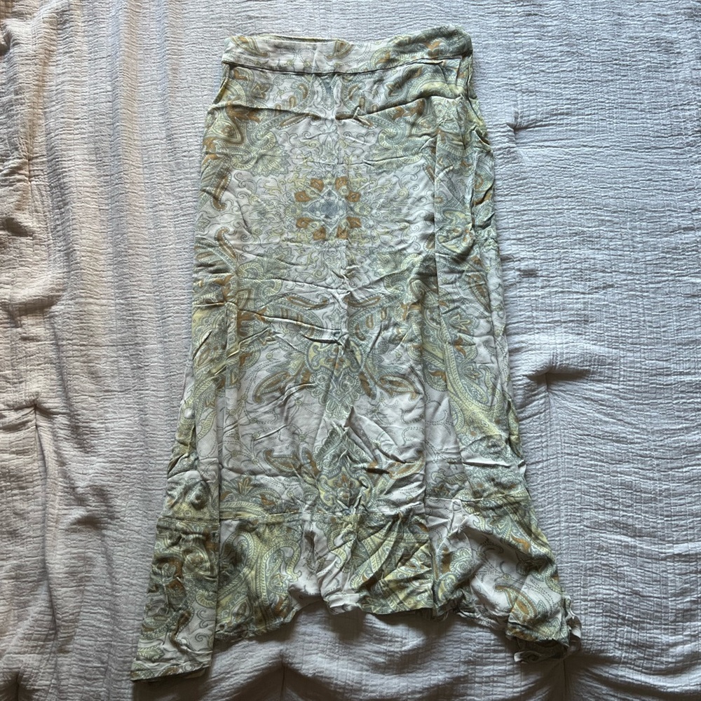 Free People Paisley Print Midi Skirt